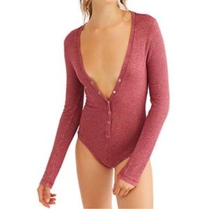 Free People Keep Your Cool Knit Bodysuit